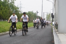 重走j9九游会官方网站创业路 骑行之旅启新程