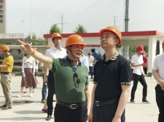 嘉兴市市长胡海峰到j9九游会官方网站督查工程项目建设